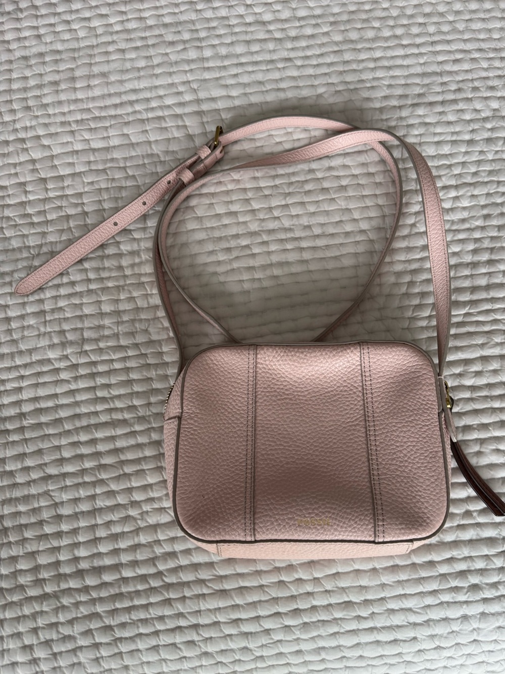 Pink Fossil Crossbody